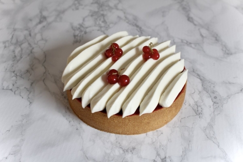 Tarte groseilles rouges poivre de Timut