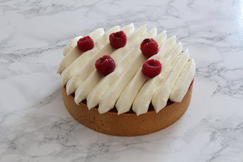 Tarte framboise vanille piment d&#039;Espelette