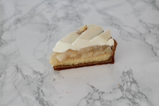 Tarte poire yuzu noisette