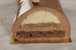 Bûche chocolat vanille noisette